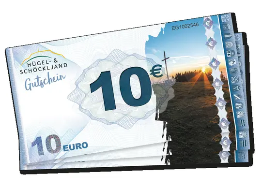 10er-Gutscheine der Region Hügel- und Schöcklland.