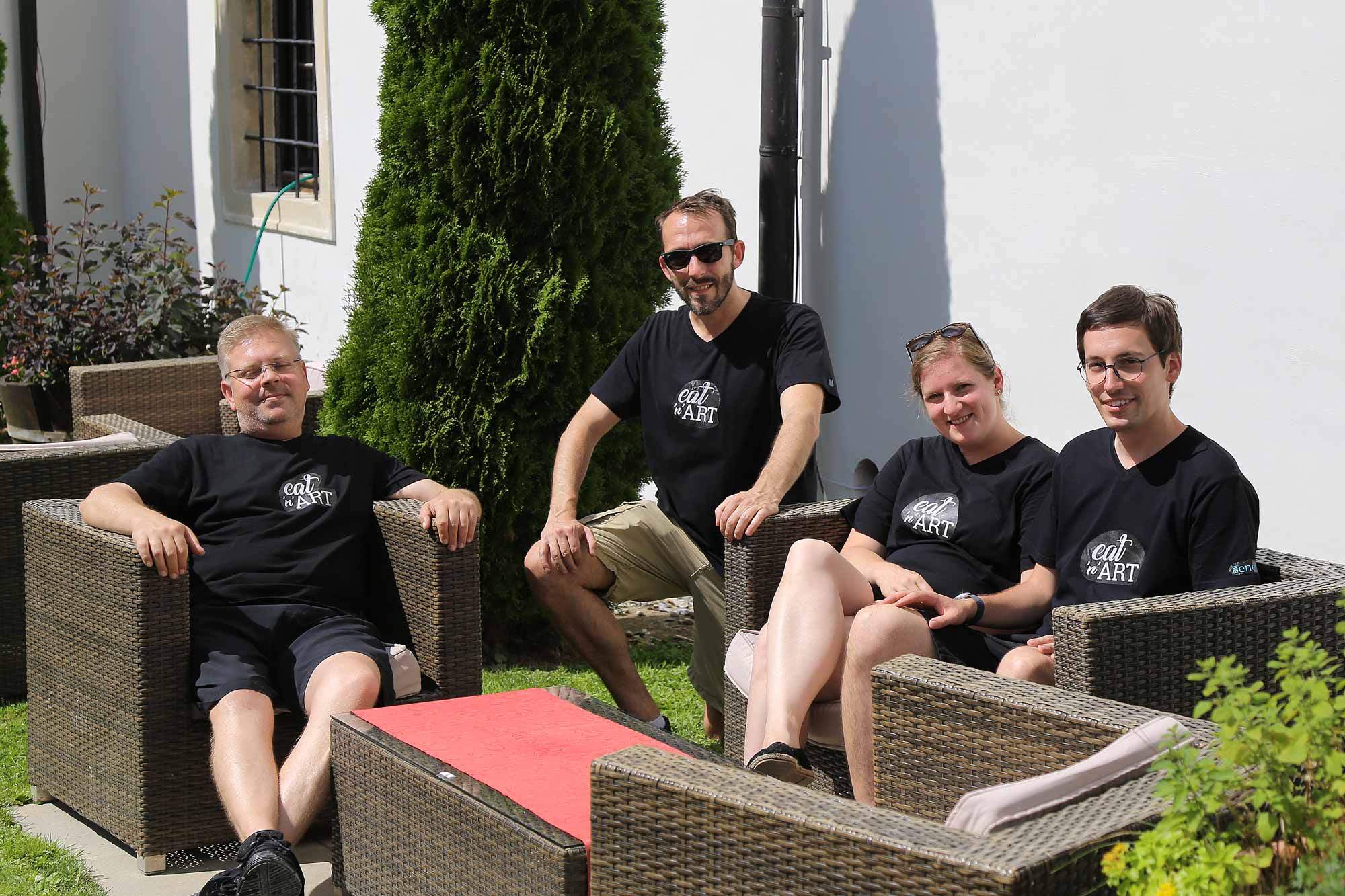 Eat n Art 2018 Team LAG Hügel- Schöcklland Heinrich Maria Rabl Benedikt Trummer Reinhard Otto